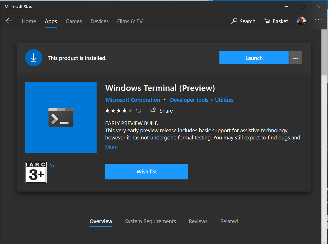get the new windows terminal